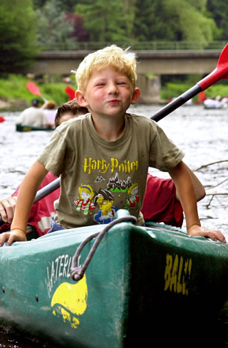 Het team van Brandsport Kajakken in de Ardennen